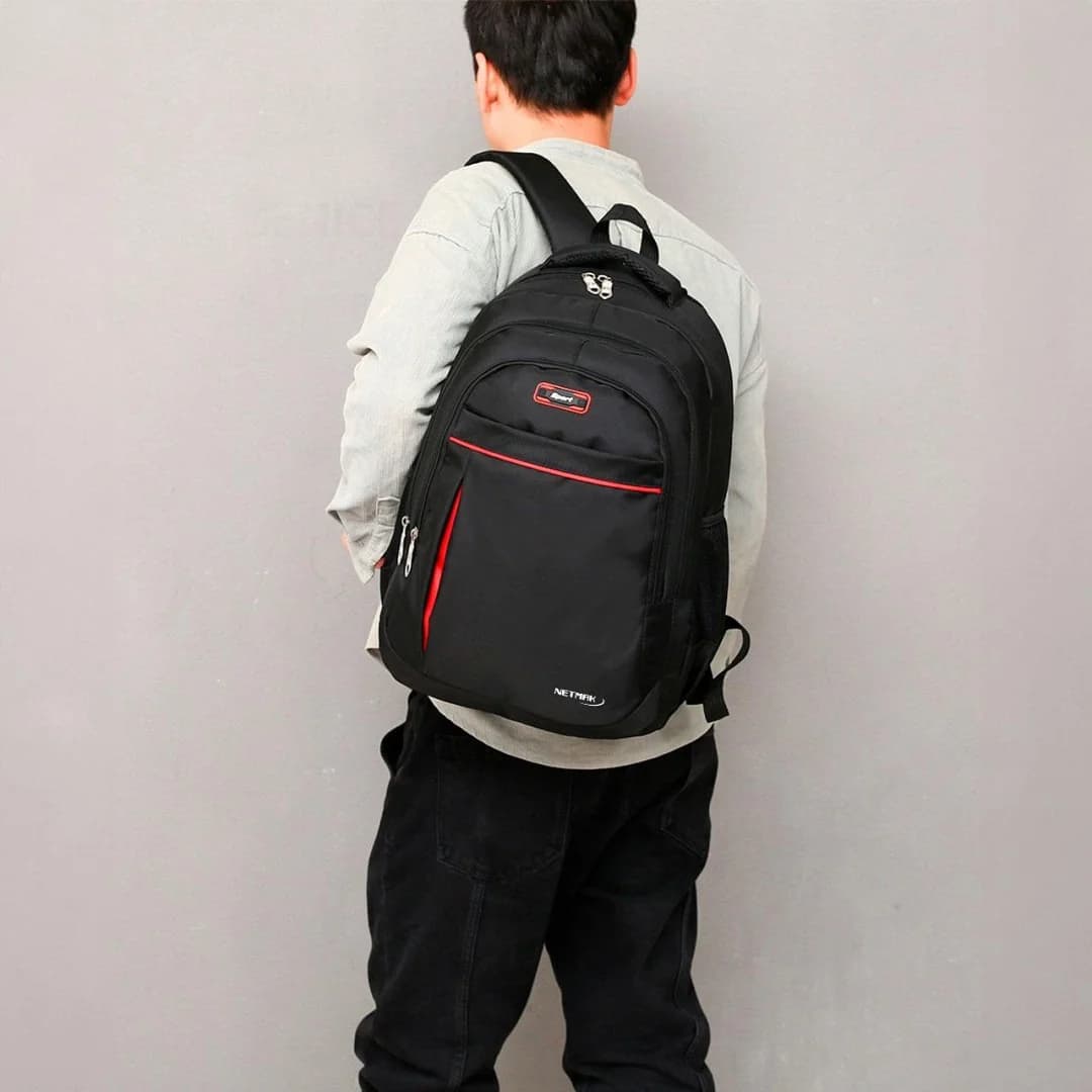 Mochila Ultraresitente Negra Nm-mch16 — imagen 1