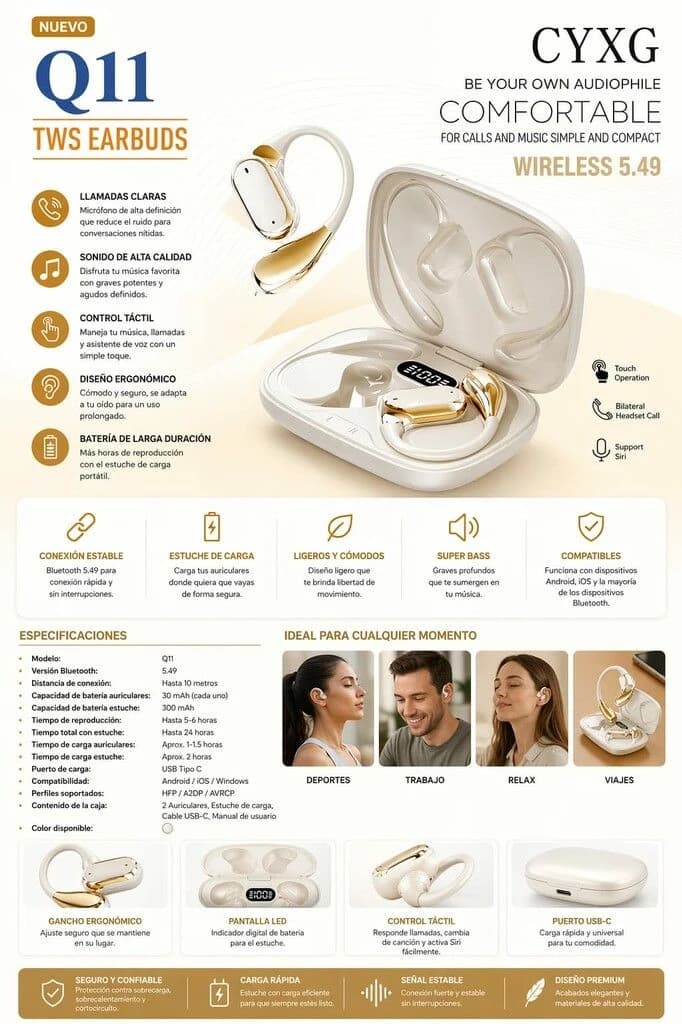 Auricular Twins Masuya Q11 — imagen 1