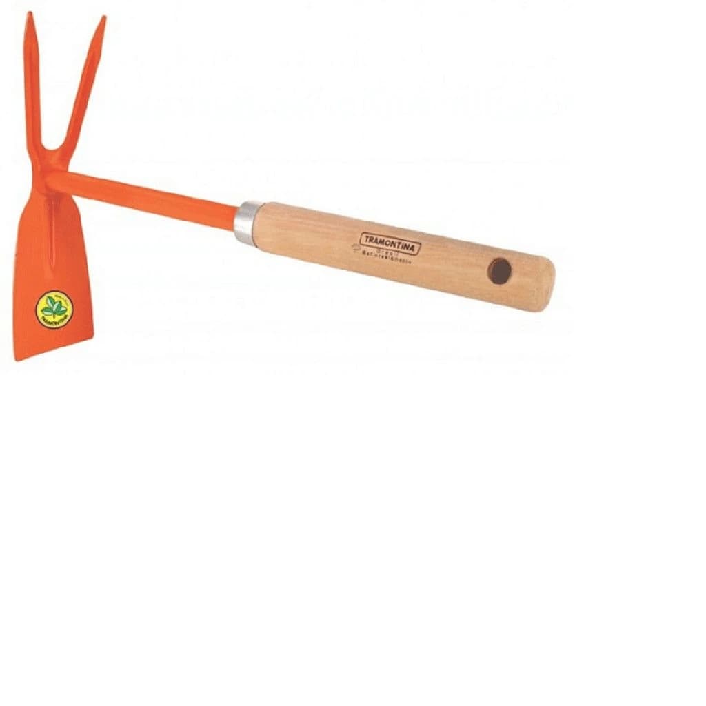 Escardillo Corazon-2 Puntas Mango De Madera 120cm — imagen 1