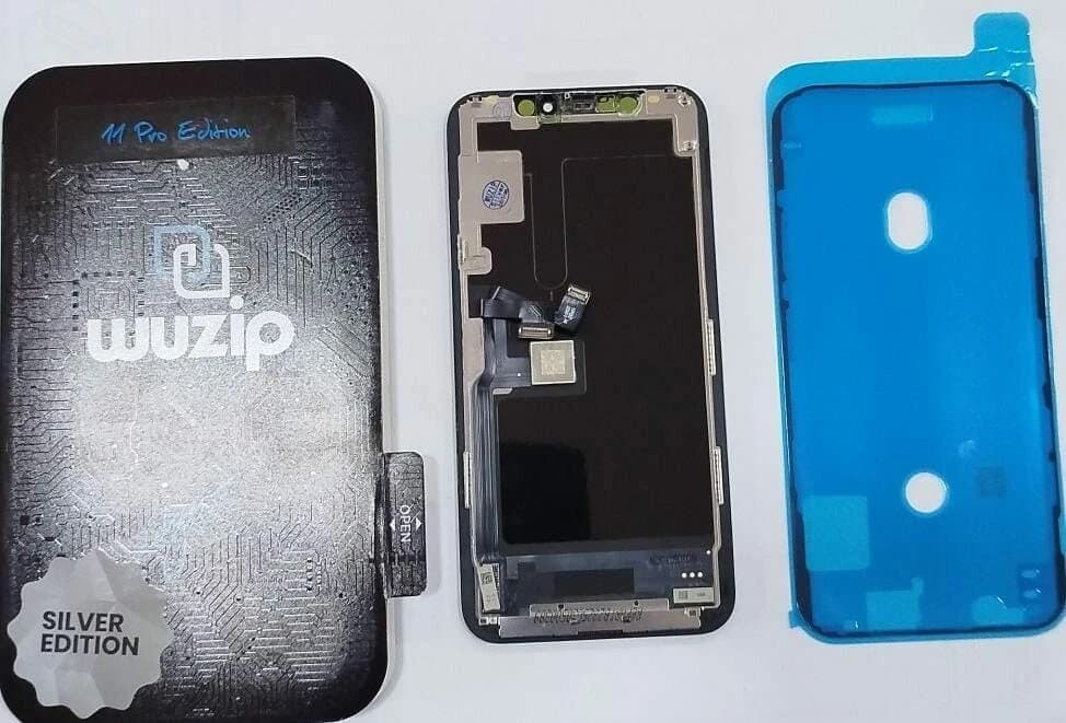 Modulo De Iphone 11 Pro - Silver Edition Incell- Wuzip Negro