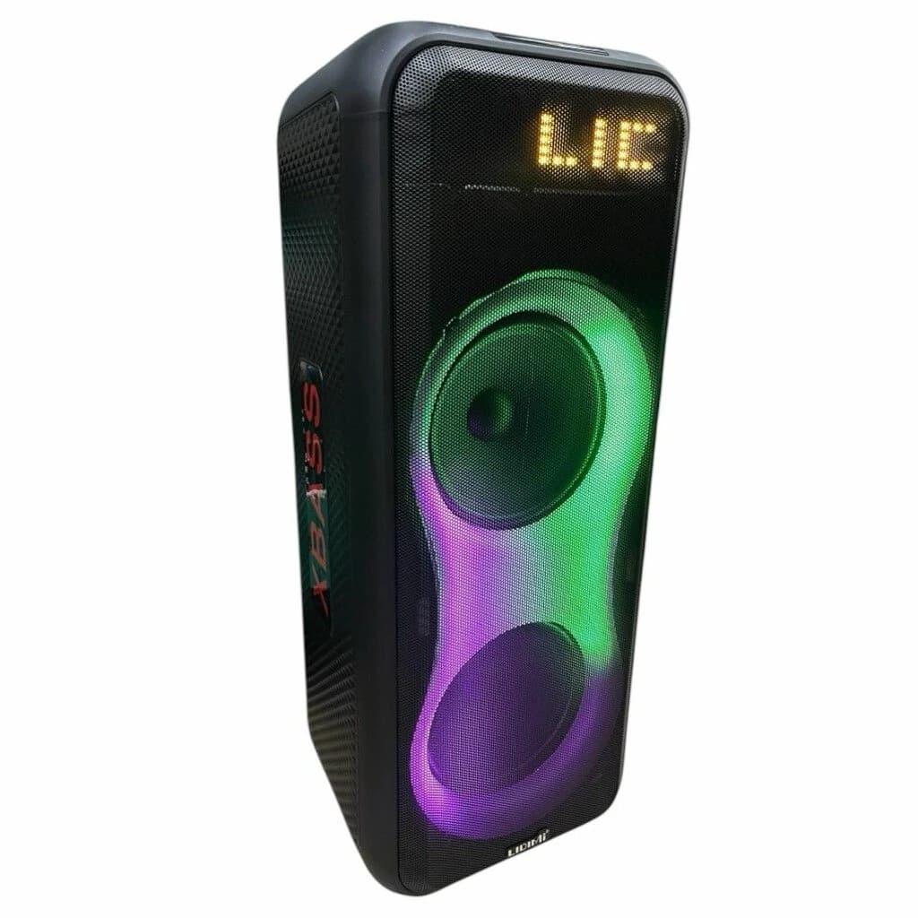 Parlante Lidimi Microfono+control Ld-s911ac-f Fm-bt/tf/usb/aux 2*10¨ 80w — imagen 1